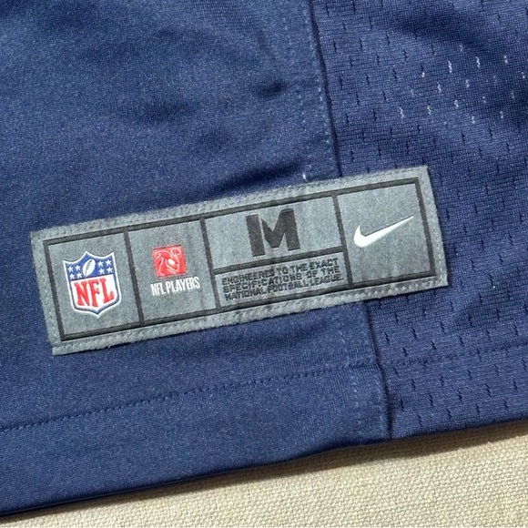 Seattle Seahawks Jersey Nike Mens Medium Blue On Field Russell Wilson # 3 NFL - Picture 4 of 6